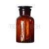 Narrowmouthed Reagent Bottle, Amber, Stopper-Glass