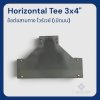 ข้อต่อสามทาง Wireway Horizontal Tee 3x4" 1.0mm. (พ่นเทา)