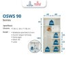 Olymsteel OSWS SERENITY 90 – Lemari Sliding Besi