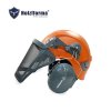 Holzfforma หมวกนิรภัยพร้อมที่ครอบหู หน้ากากตาข่ายโลหะ FM-5016
