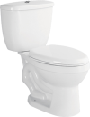 RASLAND สุขภัณฑ์สองชิ้น กดบน 3/6 L ALNY (AQ 70249/9922)