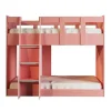 เตียงไม้ 2 ชั้น 3.5 ฟุต [B25352] สีชมพู