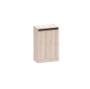 EXC ตู้วางรองเท้า 63 ซม. 2 บานเปิด มีช่องเก็บของด้านบน [WS-631] โซลิค-กราไฟท์