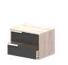 EXC ตู้ข้างเตียง [NT-552] โซลิค-กราไฟท์