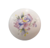 HAFELE ปุ่มจับ เซรามิคพิมพ์ลายดอกไม้ สีขาว 38 x 25 มม. [481.22.127]