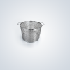Cylindrical Perforated Stainless Steel Basket with Dual Side Wire Handles