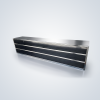 Stainless Steel Long 3-Tier Horizontal Open Compartment Shelving Unit