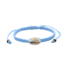 Cowrie shell pendant sliding close bracelet