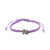 0.8 mm silk macrame sliding close bracelet