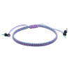 0.8 mm silk macrame sliding close bracelet