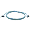 0.8 mm silk macrame sliding close bracelet
