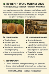 “SO OK TRADING Recommends Teak vs Mixed Hardwoods — In-Depth Analysis of the 2026 Wood Market and Applications in Furniture, Flooring, and Wall Decoration” “SO OK TRADING Recommends Teak vs Mixed Hardwoods — In-Depth Analysis of the 2026 Wood Market and Applications in Furniture, Flooring, and Wall Decoration”