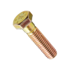สกรูมิลดำ เกรด 8.8 ชุบรุ้ง / Hexagon Head Bolt With Yellow Zinc Grade 8.8 (High Tensile Bolt)