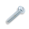สกรูหัวกลมผ่า ชุบซิ้งค์ขาว / Slotted Round Head Machine Screws
