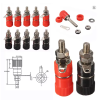 Nickel plated banana plug jack connector