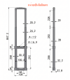 3 Stage Black Extendable Handle