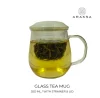 Glass tea mug with Infuser & Lid