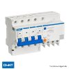 เซอร์กิตเบรกเกอร์กันไฟดูด 3 เฟส CHINT RCBO รุ่น NXBLE-63 4P 30mA 6kA ตัดไฟสมบูรณ์แบบ 4 โพล
