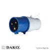 DAKO | HT013 ปลั๊กพาวเวอร์ 2P+E 16A 250V IP44