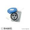 DAKO | HTX313/HTX323 เต้ารับฝังเฉียง 2P+E 16A/32A 230V IP44