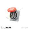 DAKO | HTX315/HTX325 เต้ารับฝังเฉียง 3P+N+E 16A/32A 400V IP44