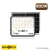 สปอร์ตไลท์โซล่าเซลล์ ENRICH รุ่น THREE ขนาด 800W ปรับแสงได้ 3 สี แบตเตอรี่ LiFePO4 กันน้ำ IP65