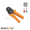 คีมย้ำหางปลาปลายสายแบบย้ำ 4 ด้าน Wire Ferrule Crimping Tool แบรนด์ MANITOOLS รุ่น MHC8 6-4 ด้ามสีส้ม สำหรับย้ำสายไฟ 0.25-10 ตารางมิลลิเมตร