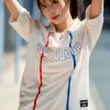 SHORT SLEEVES JERSEY (TH PATTERN) - WHITE