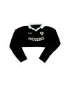 NO LOVE JERSEY CROP - BLACK