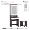 โต๊ะเครื่องแป้ง 60ซม. สไตล์ Modern พร้อมสตูลนั่ง CDT-56002