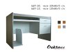 โต๊ะคอมพิวเตอร์ 100/120ซม. พร้อมที่วางซีพียู PVC Laminated