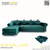 โซฟา L-SHAPE สไตล์วินเทจ 4ที่นั่ง 300ซม. (กางเป็นเตียงนอนได้) รุ่น อลิซ