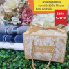 ผ้าขนหนู คอตตอน (เฟอริน่า) ขนาด15x30นิ้ว ใส่กล่องมีหูหิ้ว ผูกโบ
