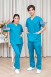 ชุดสครับคอวี สกายกรีน (Sky Green V-Neck Scrub) ชุดสครับคอวี สกายกรีน (Sky Green V-Neck Scrub)