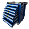 ตู้เครื่องมือ 7 ชั้น สีน้ำเงิน ท็อปสแตนเลส SMARTรุ่น SM-X7TS