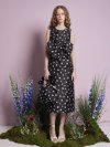 Rose Bells Jacquard Bow Dress