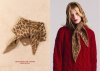 Knitted Triangle Scarf - Leopard
