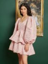 Watercolour Jacquard Mini Dress