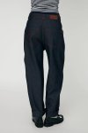 Unwashed Denim Scallop Pants - Raw Denim