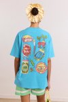 Snack Plate Graphic Tee - Blue