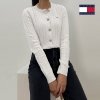 Tommy Hilfiger คาร์ดิแกนผู้หญิง Cable Cotton Twisted Knit