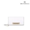 Bruno Magli lock M Leather Convertible Clutch กระเป๋าคลัทช์