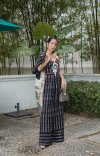 Sam Kasat Handwoven Jumpsuit & Cape