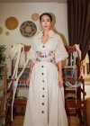Hand-Embroidered Hemp Dress