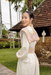 Hemp Jumpsuit with Hill Tribe Hand Embroidery