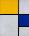 Composition No. 1 with Yellow and Blue
