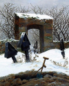 Graveyard under Snow (German Friedhof im Schnee)
