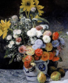 Mixed Flowers in an Earthenware Pot