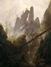 Rocky Landscape in the Elbe Sandstone Mountains