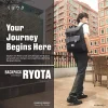 Evernext - Tas Ransel Pria Waterproof Tas Sekolah Korea Anti Air Backpack Laptop Ryota Tas Kuliah Pria